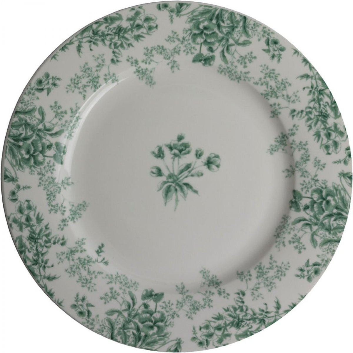LAURA ASHLEY Speiseteller Teller Flowers Green (23cm)