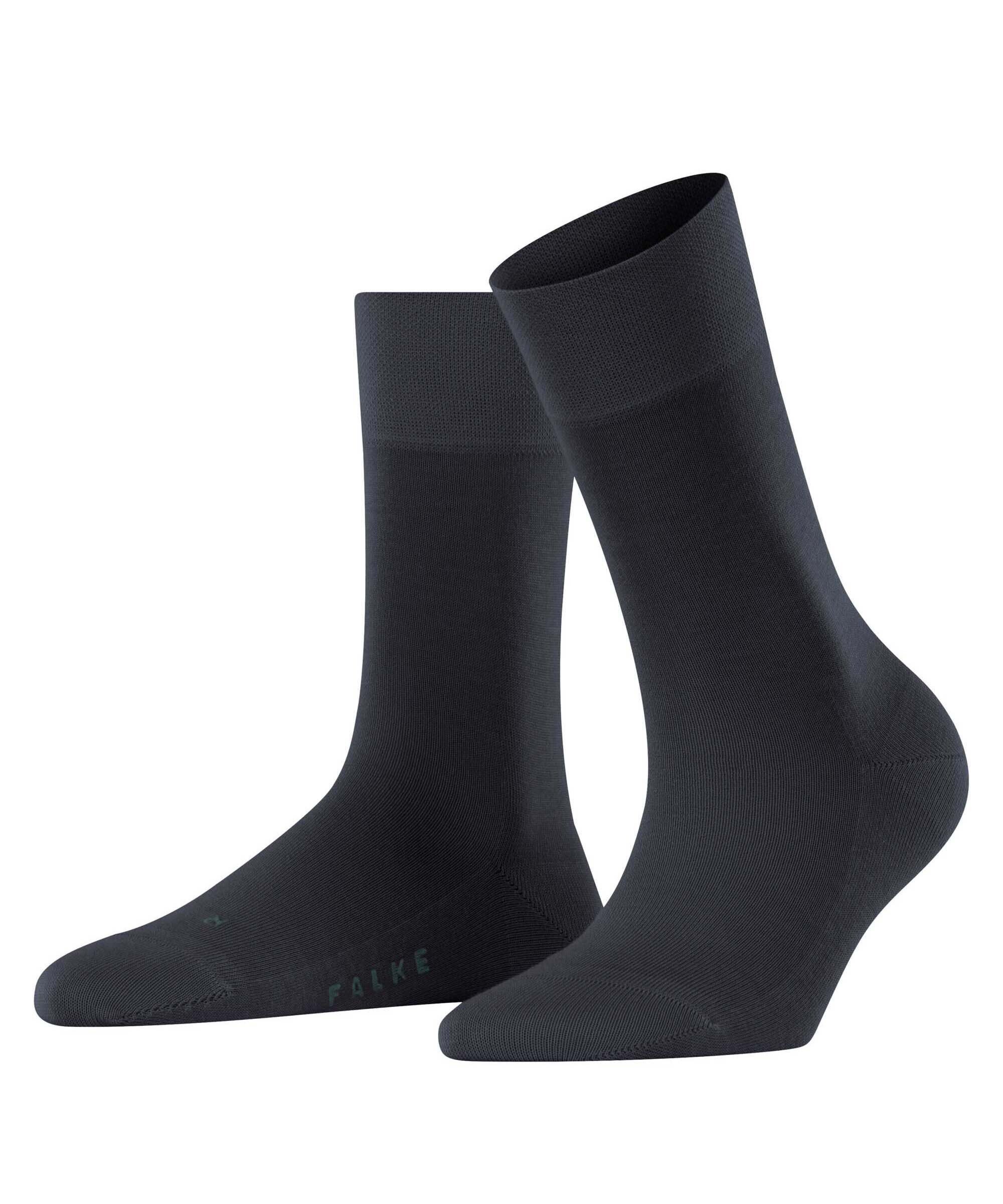 FALKE Kurzsocken Damen Socken - Sensitive New York, Bündchen, Logo Dunkelblau