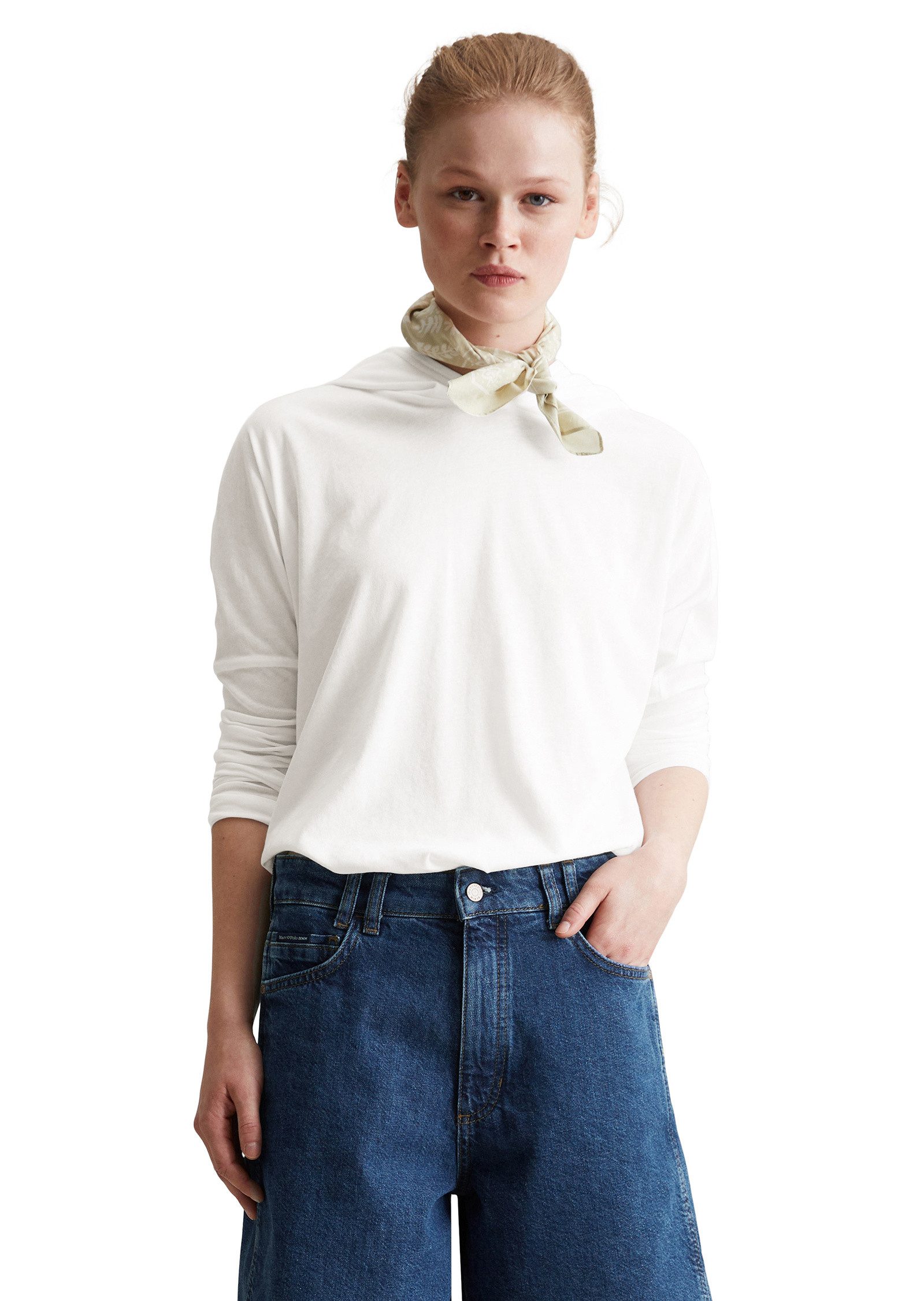 Marc O'Polo DENIM Langarmshirt aus softem günstig online kaufen