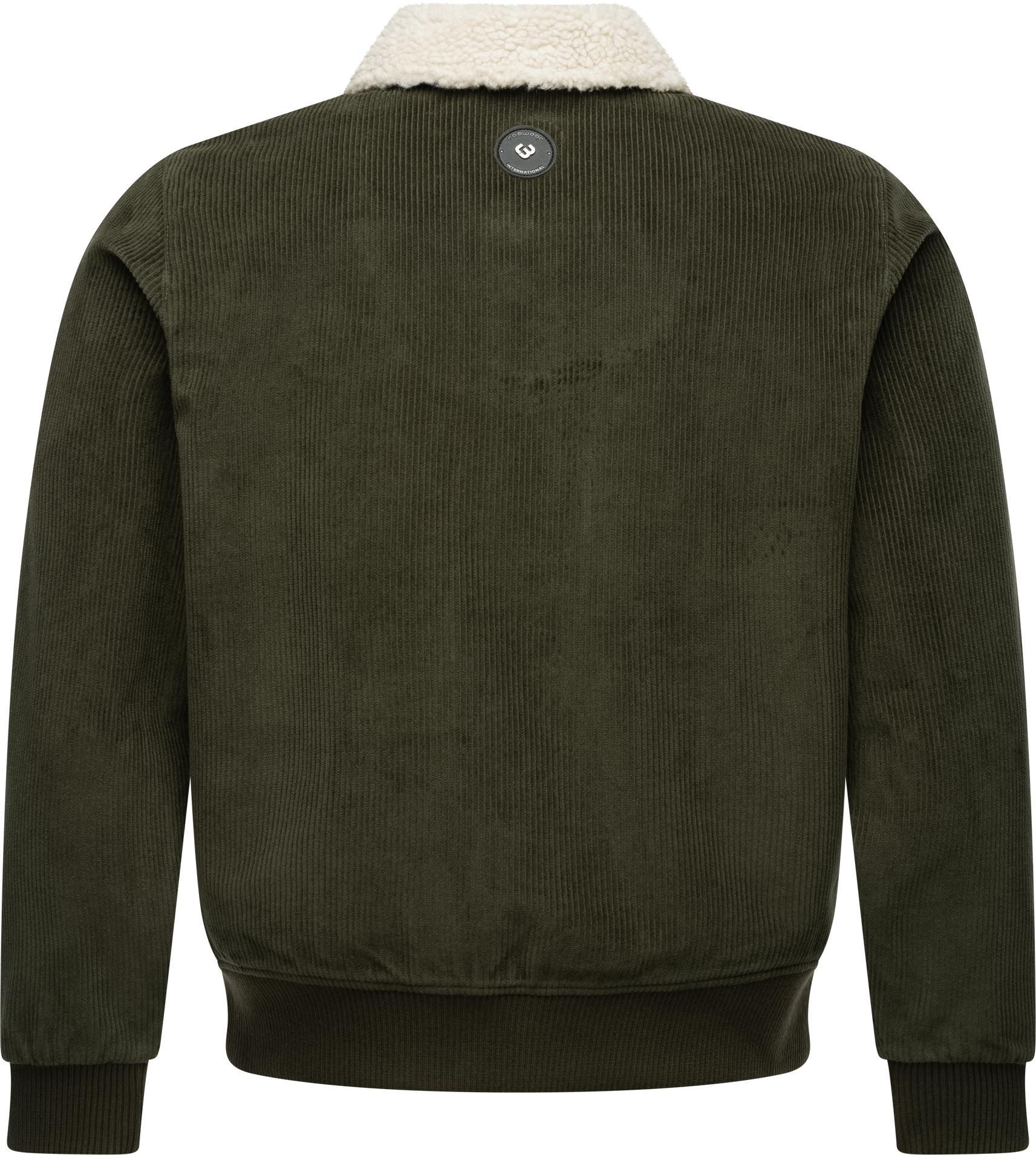Ragwear Cordjacke Aviss Wasserdichte Herren Übergangsjacke aus Kord