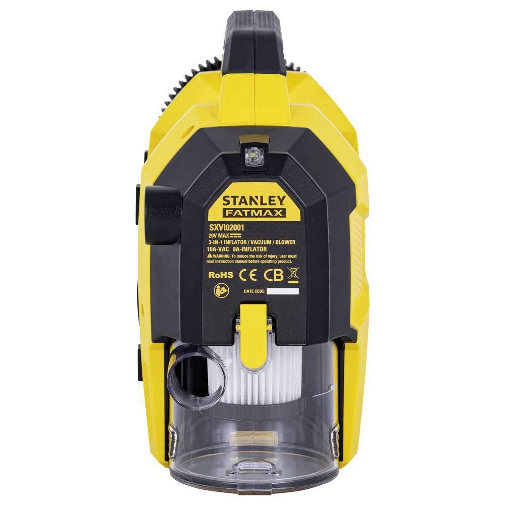STANLEY Akku-Handkompressor Akku-Kompressor 10 bar 12 V Adapter zum Betrieb per Kabel, Digitales