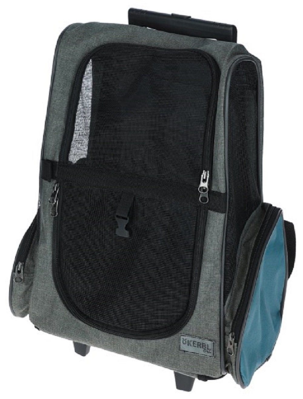 Kerbl Tiertransportbox Kerbl Trolley Vacation, grau/blau, 41x26x55 cm, 80570