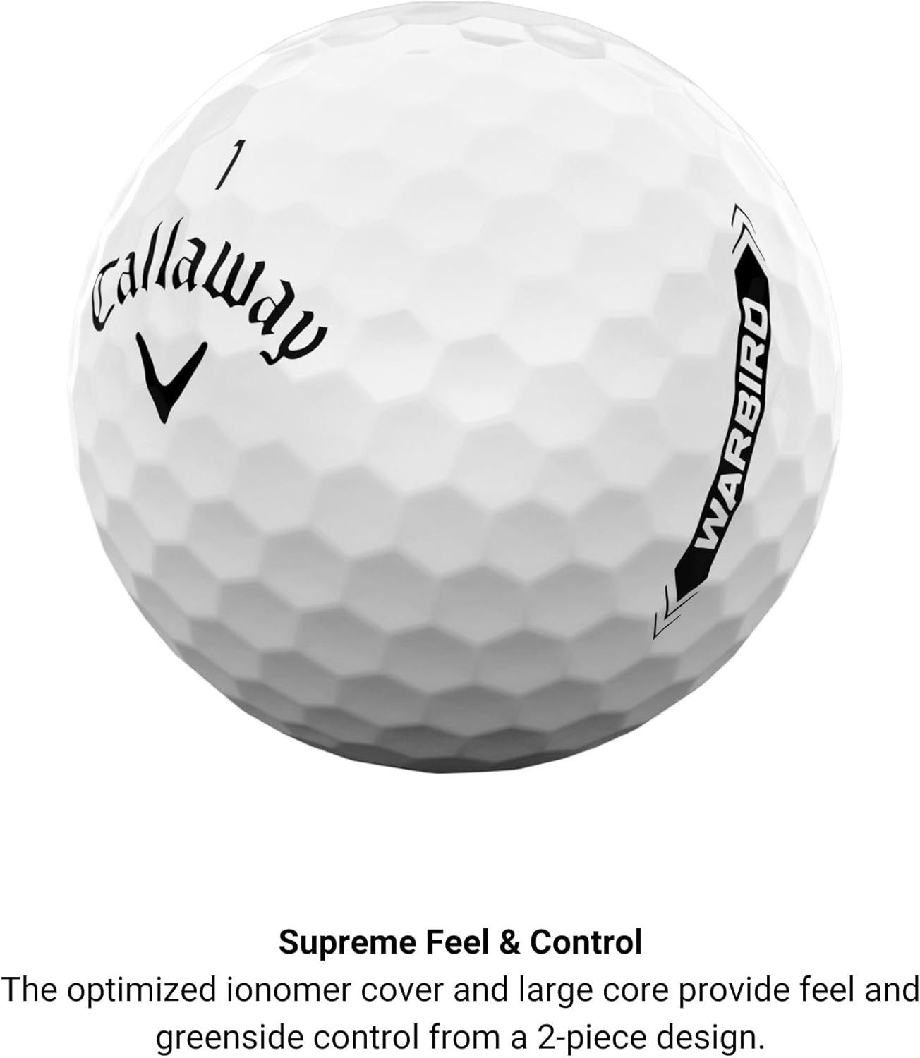 Callaway Golfball Callaway Warbird Golfball (1 Dutzend) 12 Stück Einheitsgröße, Hoher Launch & langer Carry