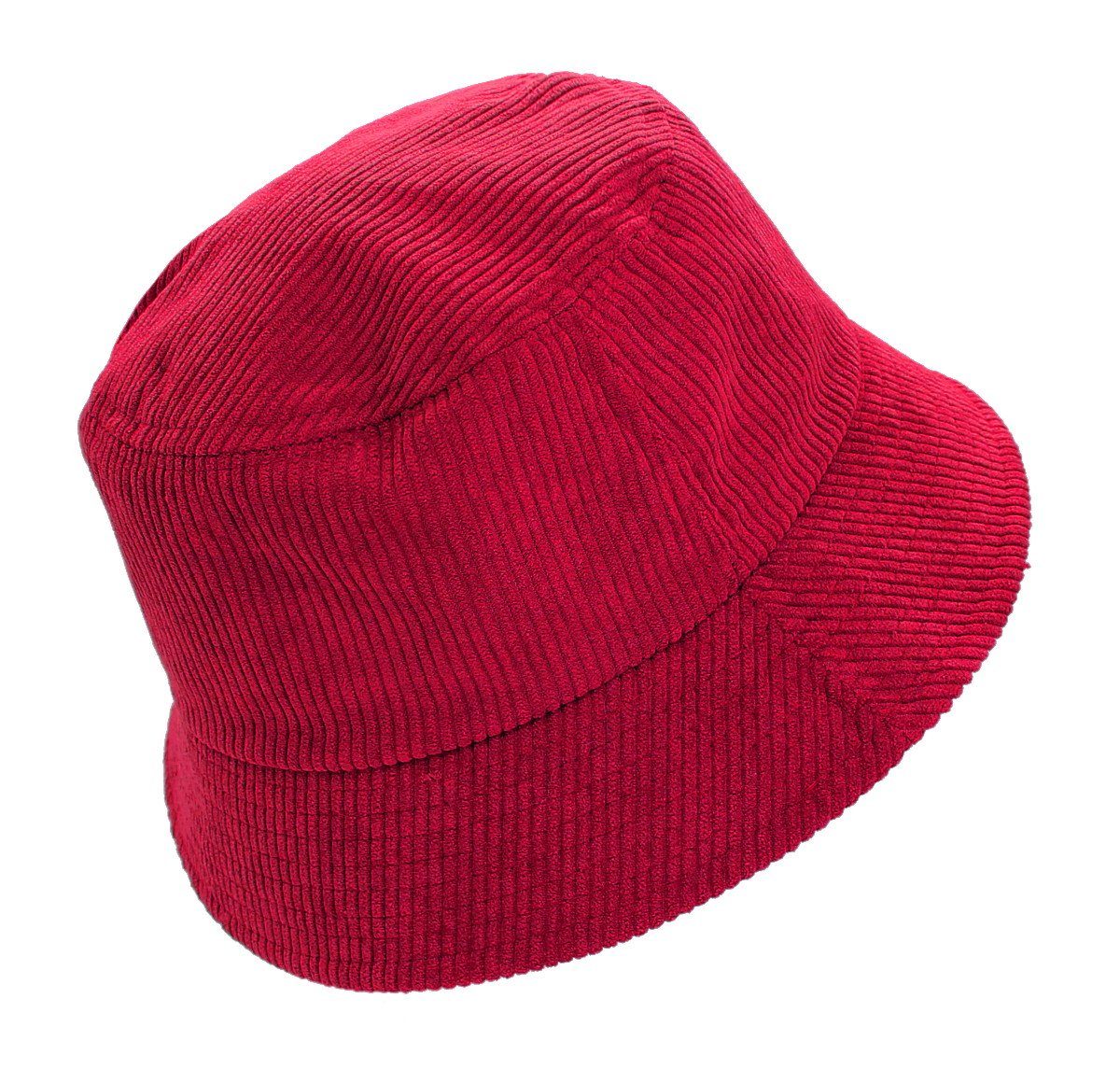 Damen BM216-Rot Unisex Herren Anglerhut Mütze Fischerhut dy_mode Bucket Hat Bucket Fischerhut Hat, Unifarbe Cord