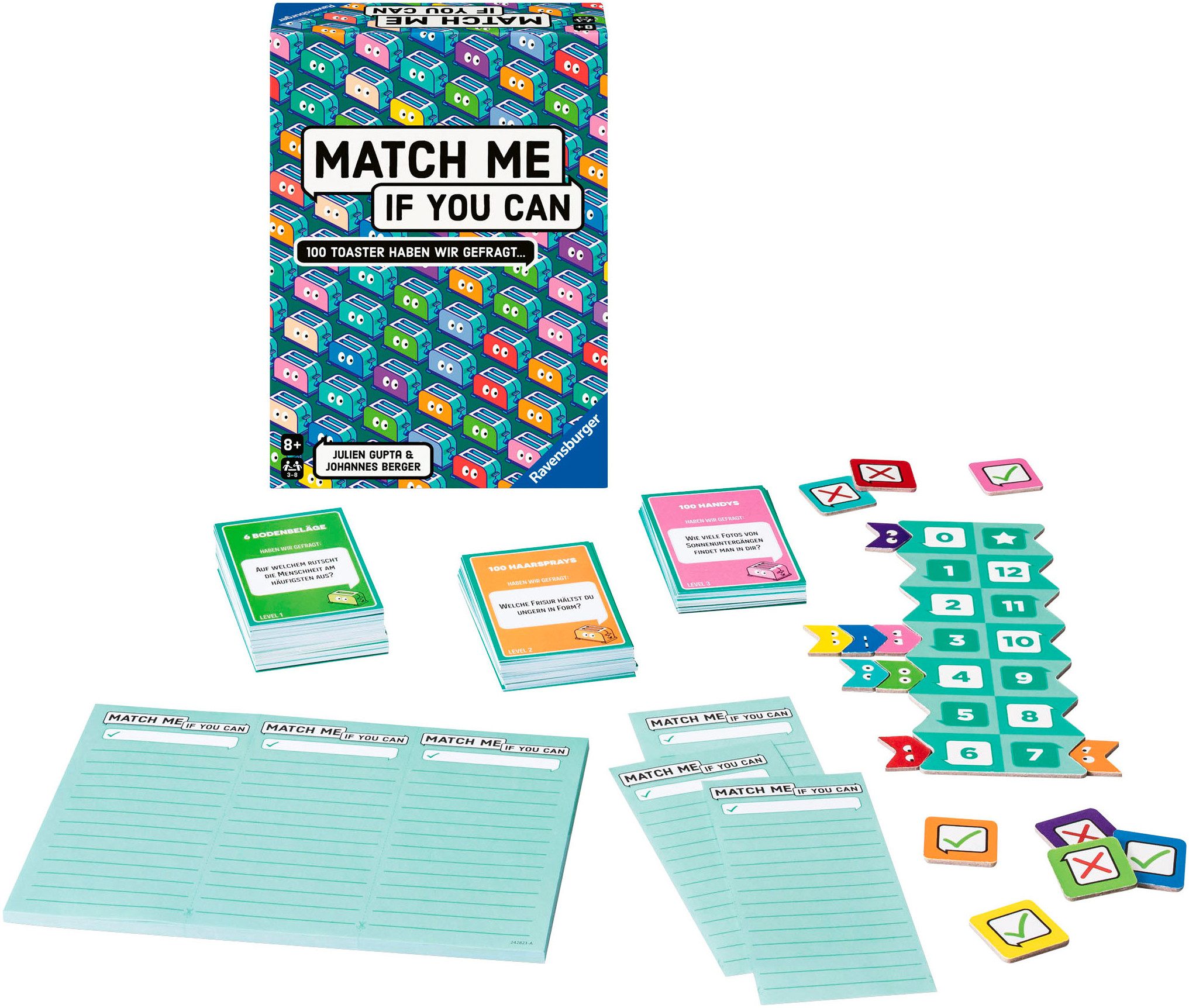 Ravensburger Spiel Match Me If You Can, Gesellschaftsspiel, Made in Europe