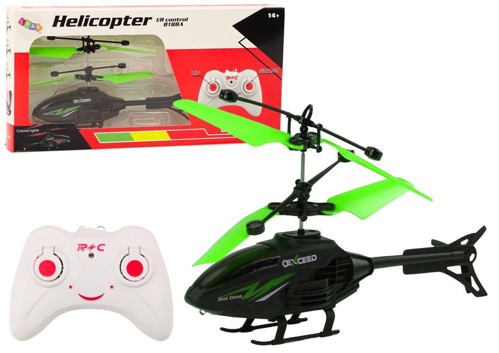 Wisam RC-Auto Ferngesteuertes RC-Hubschrauber-Gyroskop, grün