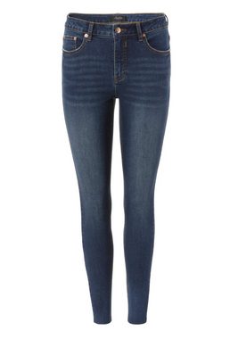 Aniston CASUAL Skinny-fit-Jeans regular waist - mit ausgefransten Beinabschluss