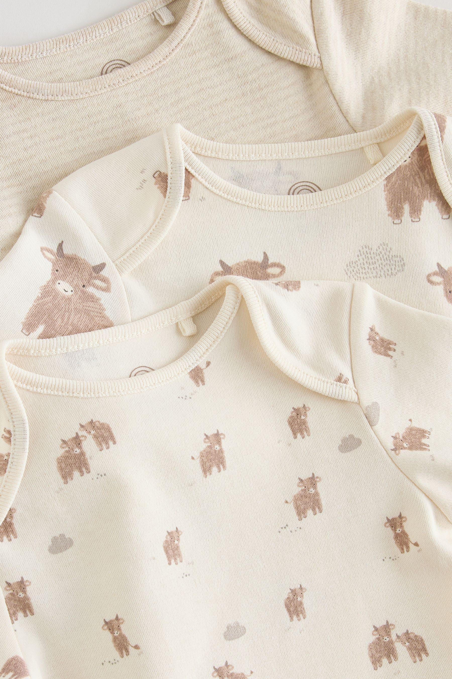 Next Langarmbody Baby-Body mit langem Arm im 3er-Pack (3-tlg)