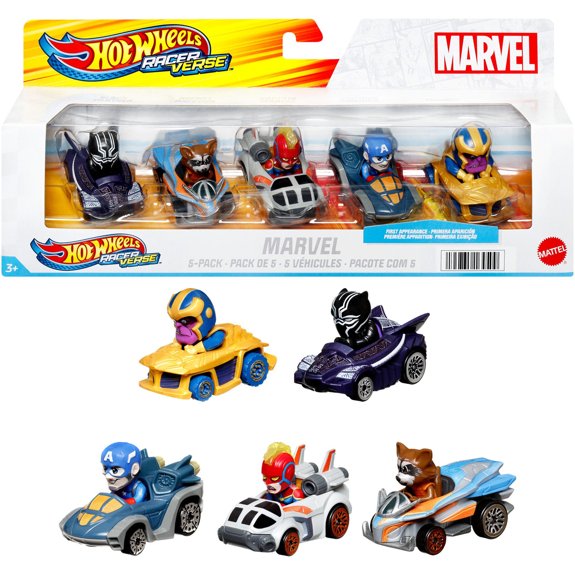 Hot Wheels Іграшки-Auto Hot Wheels Racerverse Marvel 5er-Pack