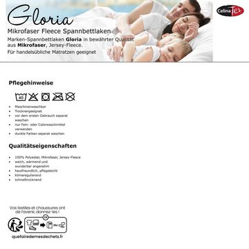 Spannbettlaken Gloria Spannlaken Fleece 2erSet 160x200cm maisgelb, CelinaTex, Polyester, (2 Stück), allergikergeeignet,atmungsaktiv,bügelfrei,faltenfreier Sitz
