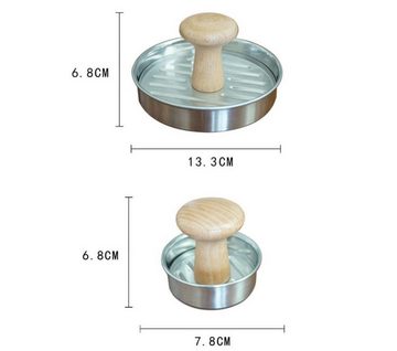 ousudela Burgerpresse Burgerpresse Fleischpresse Pattypresse für Burger Burgerpatties (2 St) (1 St)