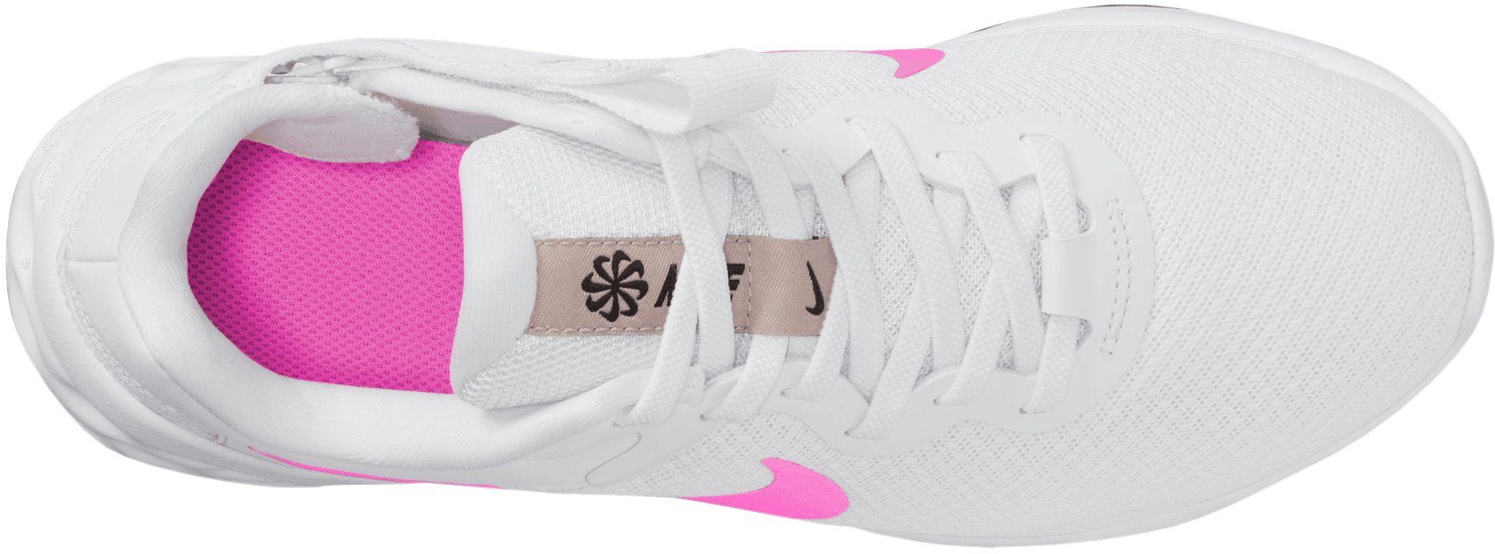 6 Laufschuh WHITE-PINK-SPELL-FOSSIL-STONE-BLACK Nike NATURE FLYEASE E NEXT REVOLUTION