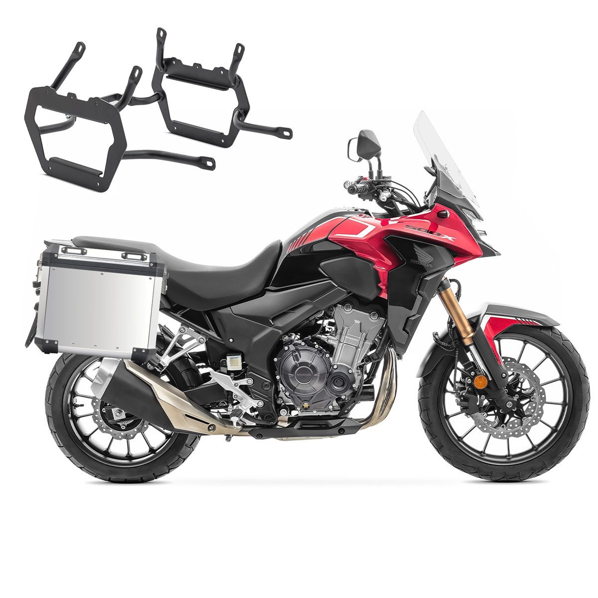 Bagtecs Schraube Set Alukoffer + Kofferträger passend für Honda CB 500 X 13-23 Aluminiu