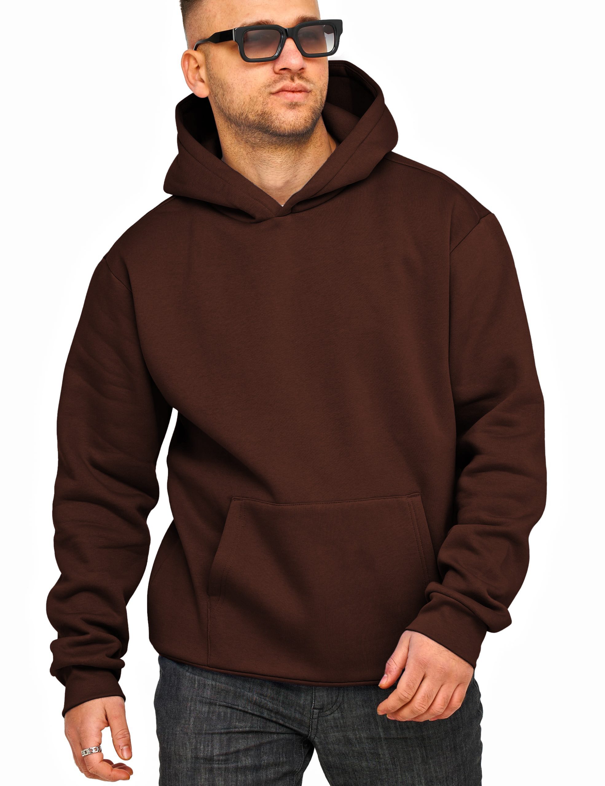 DAILY COTTON Hoodie DCTALGAR Herren Basic Kapuzenpullover Oversized Raglan günstig online kaufen
