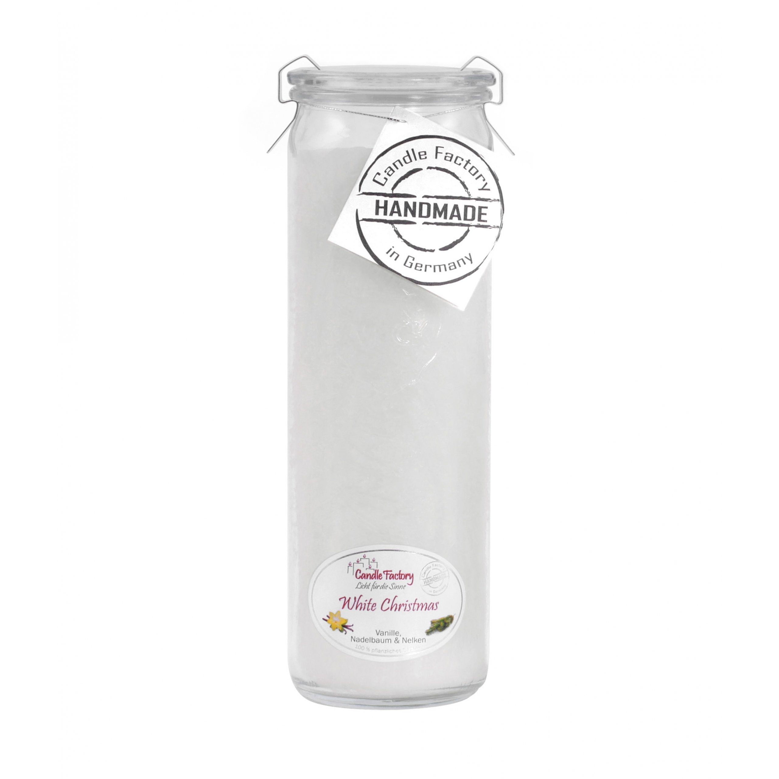 Candle Factory Duftkerze Candle Factory Big Jumbo White Christmas Duftkerze Dekokerze weiß