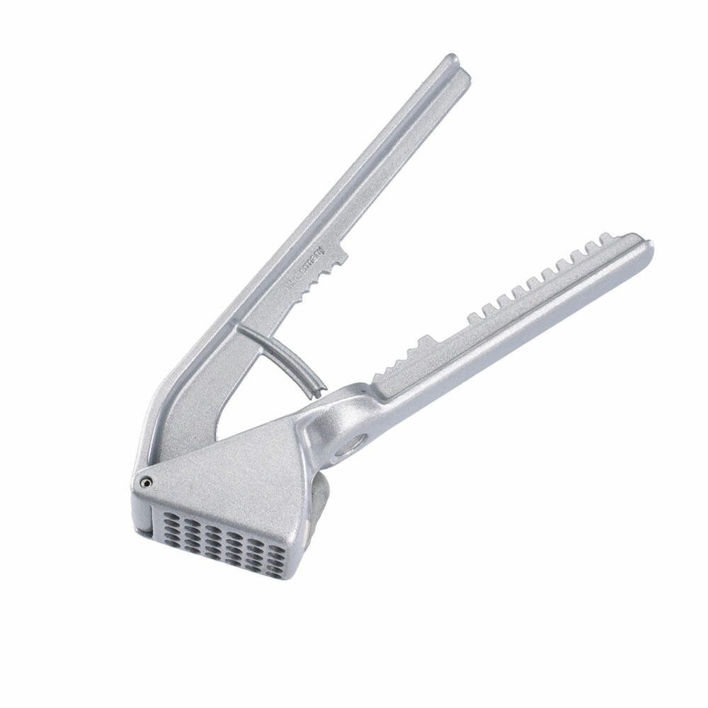 WESTMARK Knoblauchpresse 4 in 1, Länge: 16 cm, Mehrzweckpresse/Nussknacker/Entkerner/Fischentsc, Aluminium, lebensmittelecht, spülmaschinengeeignet, Made in Germany