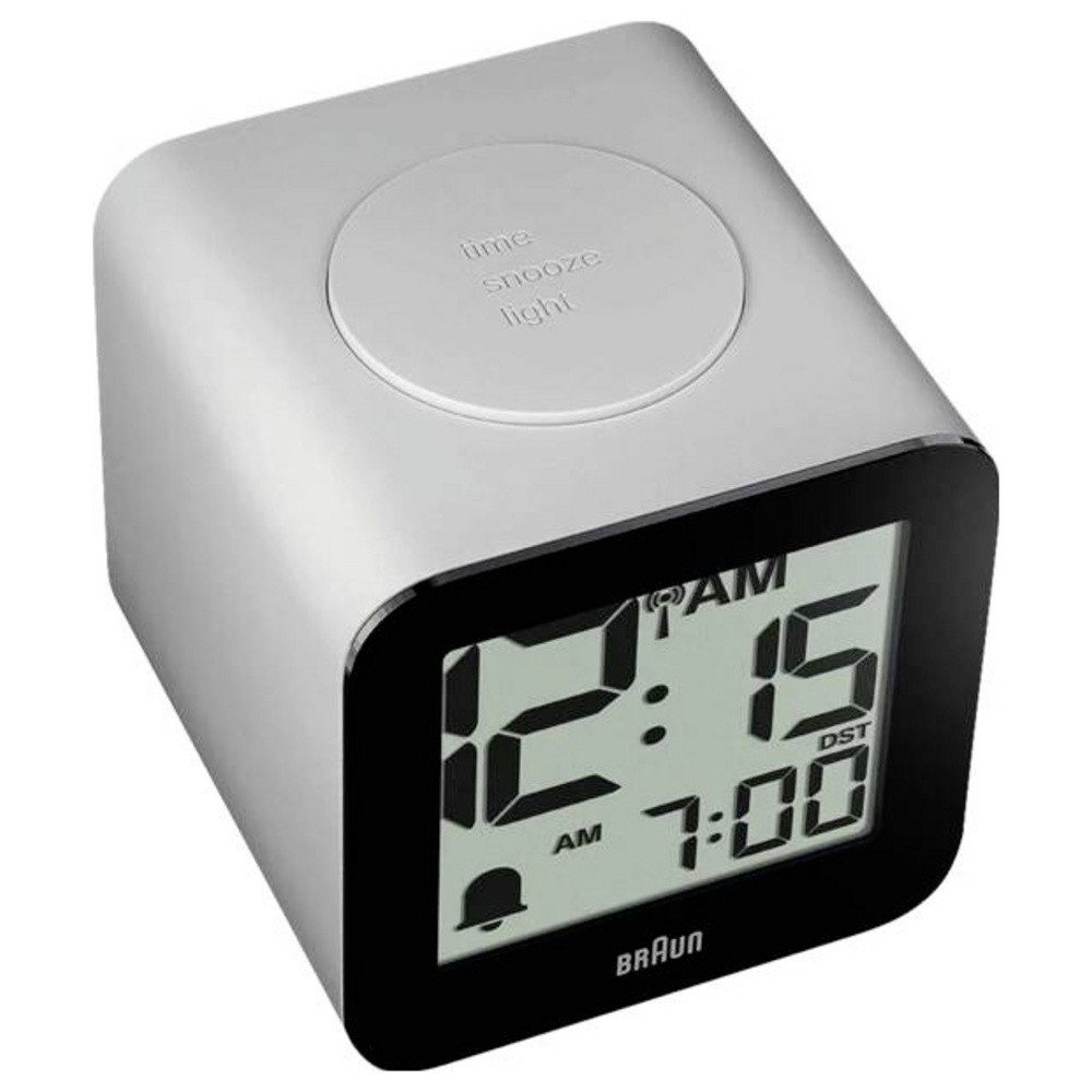 Braun Wecker Braun 60076 Elektronik Wecker Weiß Großes Display – Bild 4 von 5