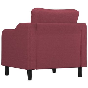 vidaXL Sofa Sessel Weinrot 60 cm Stoff