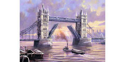 Royal Langnickel Malvorlage Tower Bridge, 40 cm x 30 cm