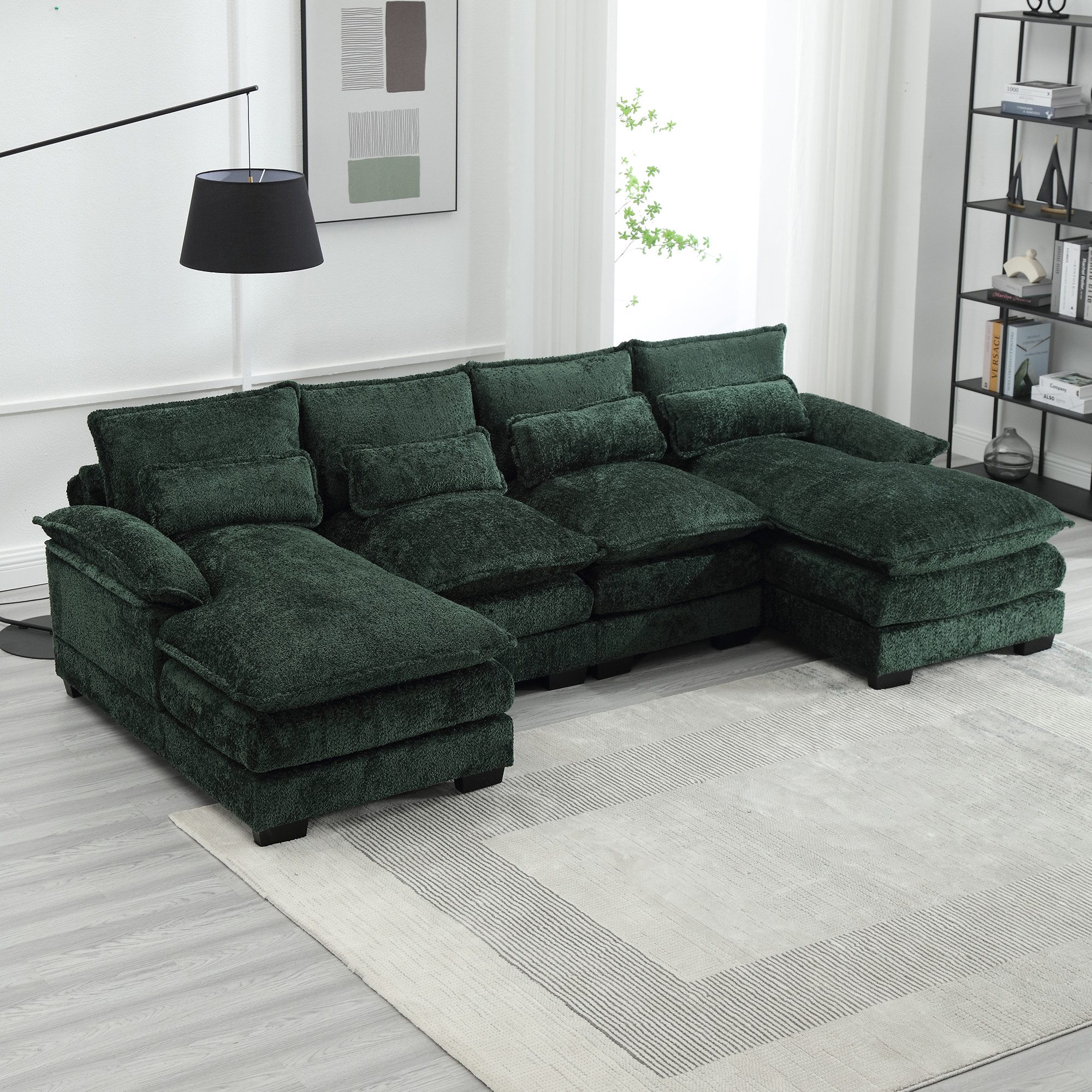 KLAM HOME Sofa Modernes U-förmiges 4-Sitzer günstig online kaufen