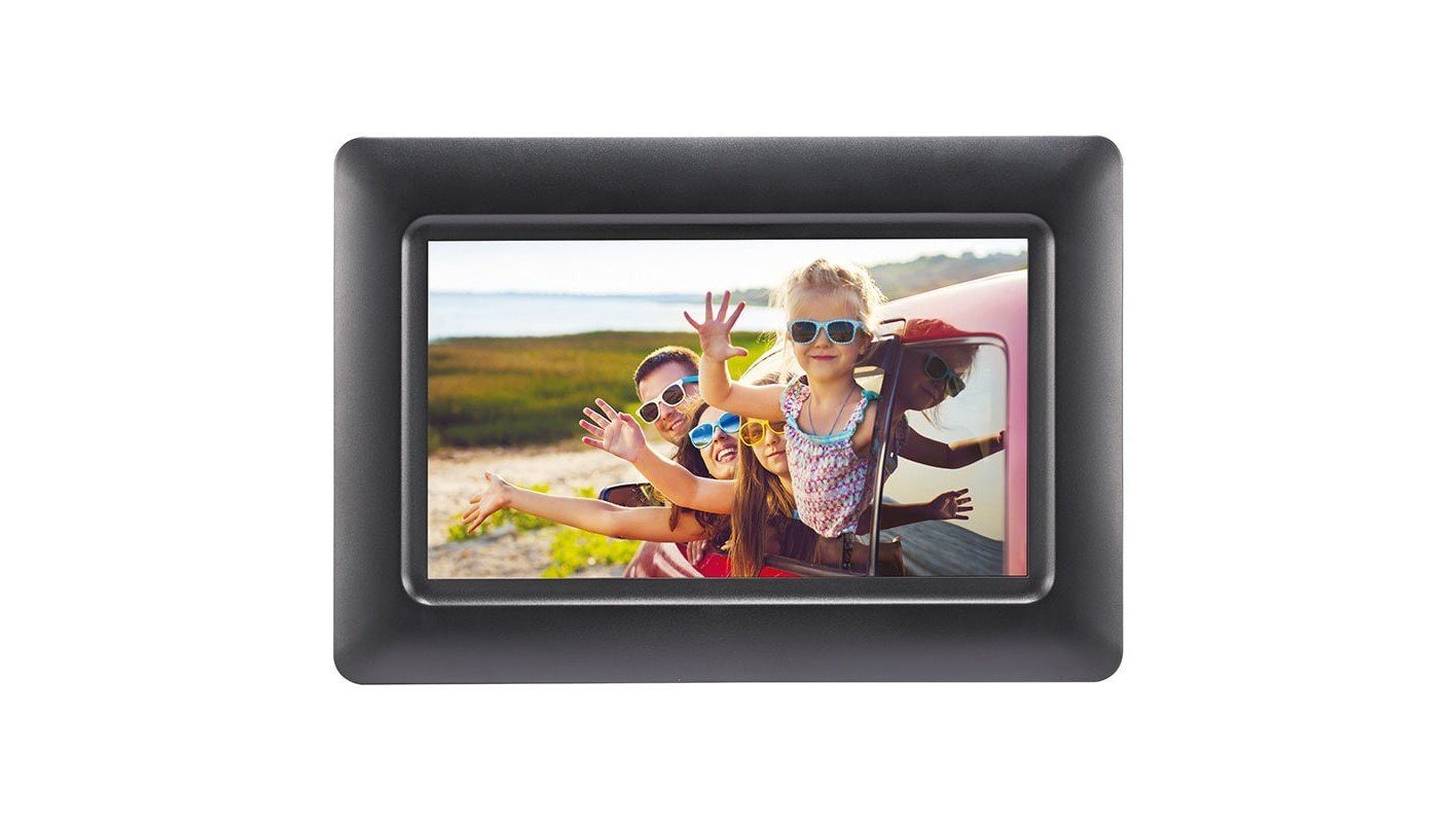 AgfaPhoto Realiview APF700 Digitaler Bilderrahmen (17,80 cm/7 ", 1024 x 600 Pixel, Slideshow)