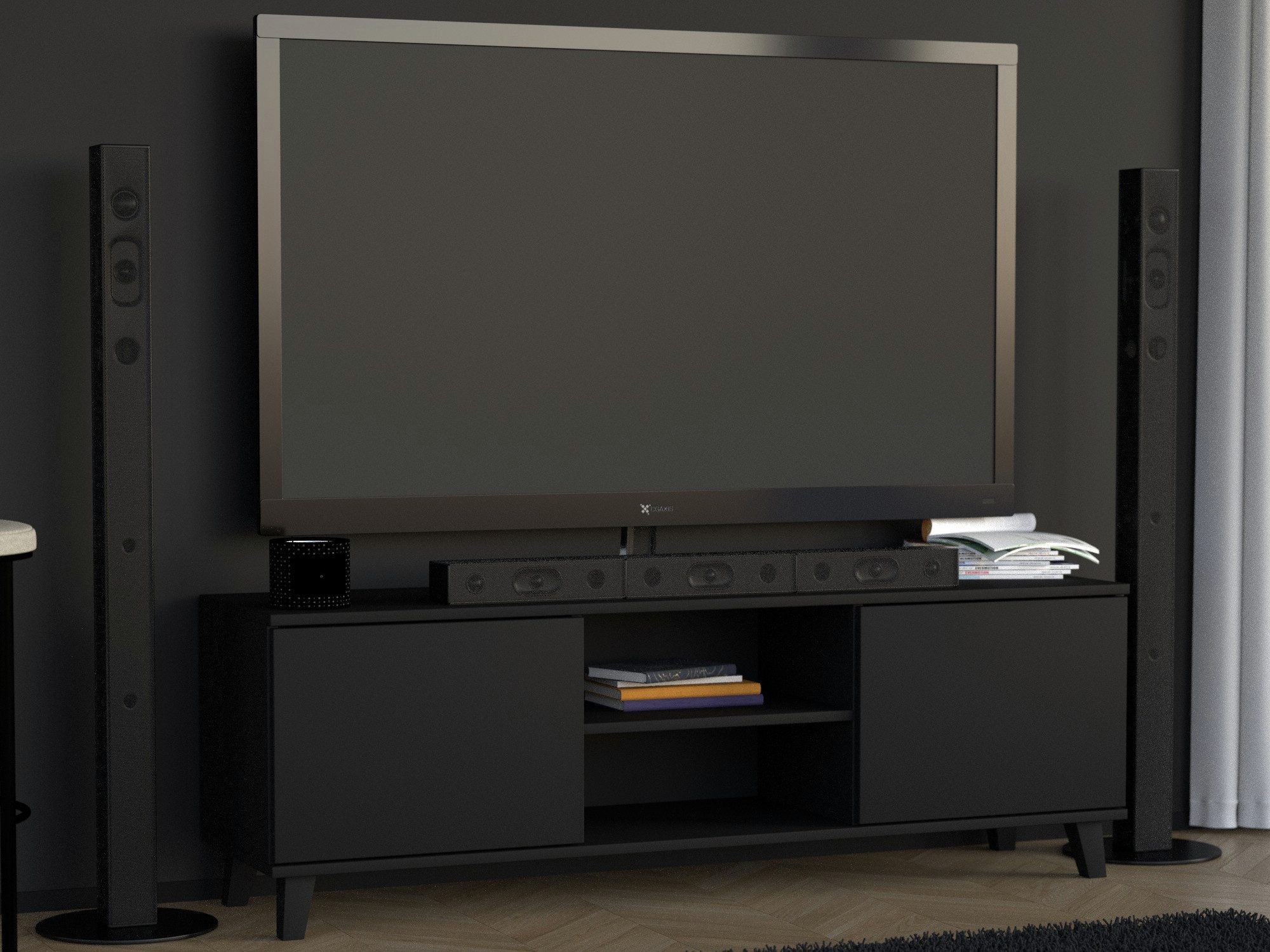 Beautysofa TV-Schrank HOME RTV (Optional mit Griffen oder Push-to-Open-System) Breite: 150 cm