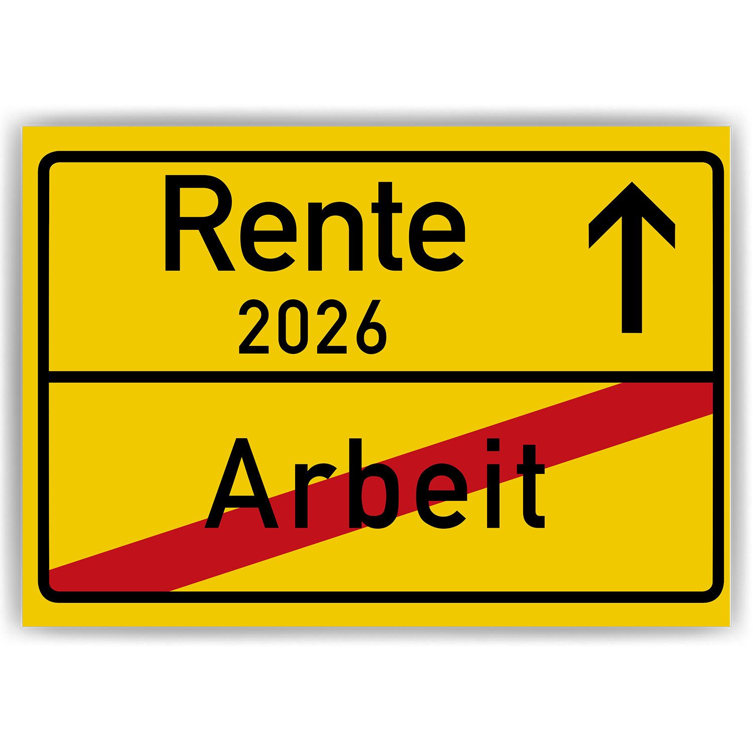 Tigerlino Poster Rente 2026 Geschenk zum Ruhestand Geschenkidee Rentner günstig online kaufen