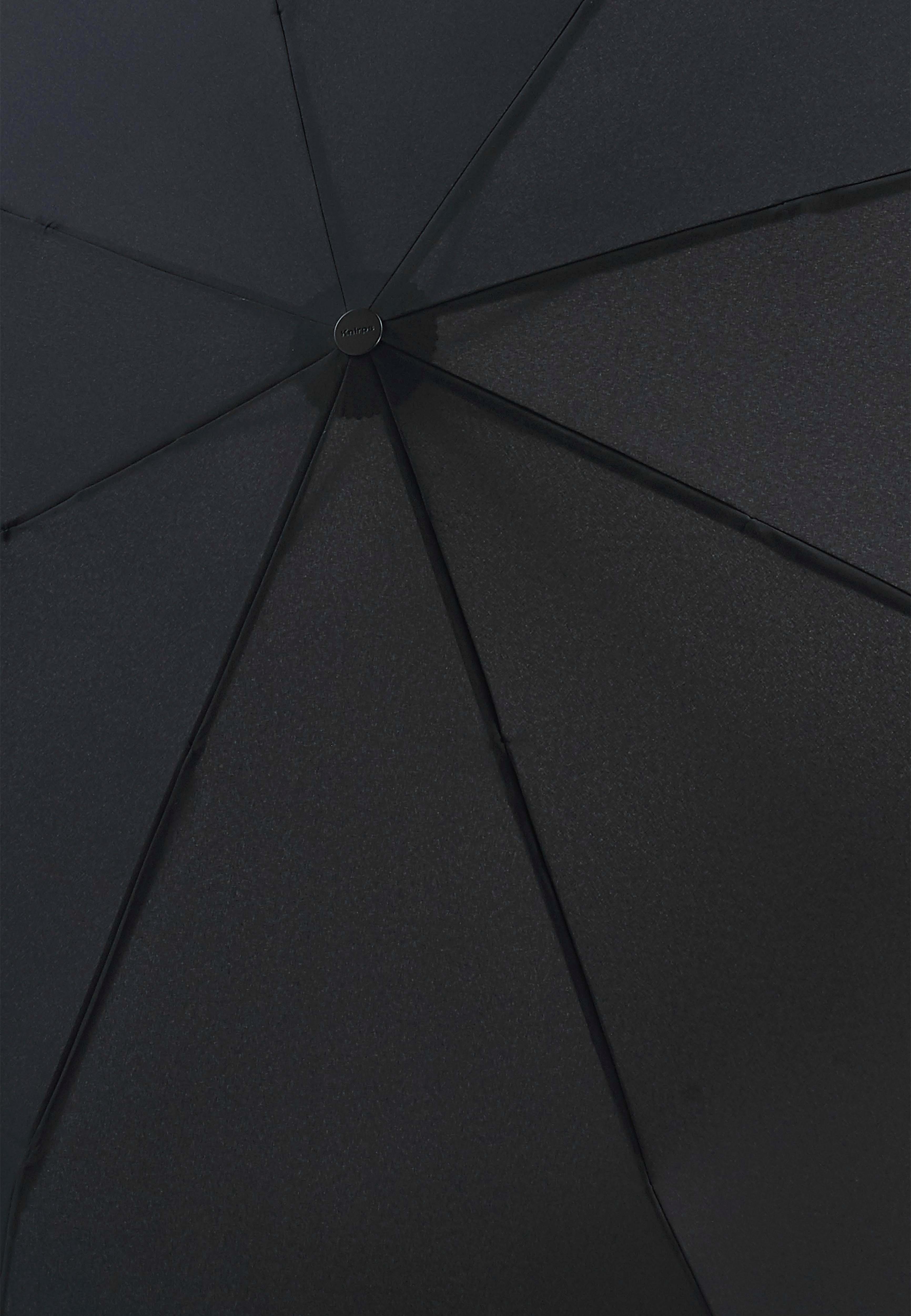 großem Duomatic, Knirps® uni Taschenregenschirm 2 black, Large mit T.400 Extra Schirmdach Personen für