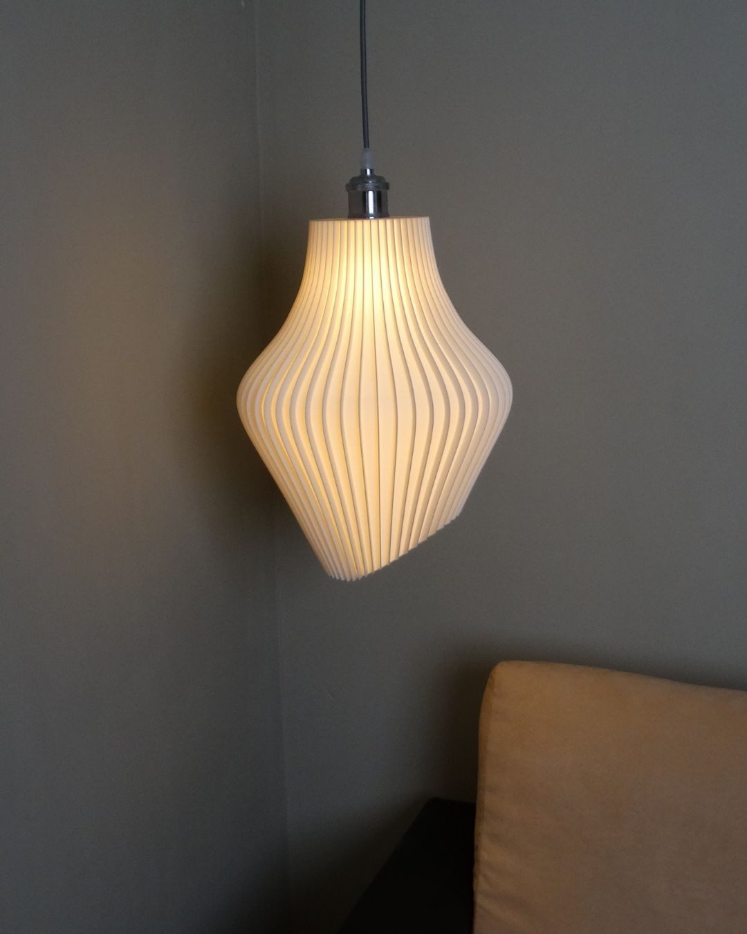 Roomberry Lampenschirm Lunis Lampenschirm für Hängelampen, inkl. E27 Deckenfassung, Lampenschirm passend für E27 Lampenfassungen