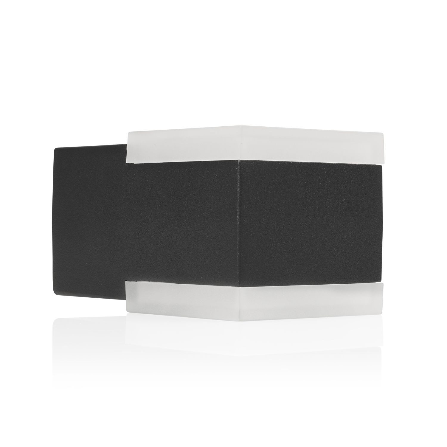 smartwares Außen-Wandleuchte Smartwares OOL-50020 Black Up- und Downlight - Nachhaltige LED - Alumi, LED-Aluminium-Wandleuchte