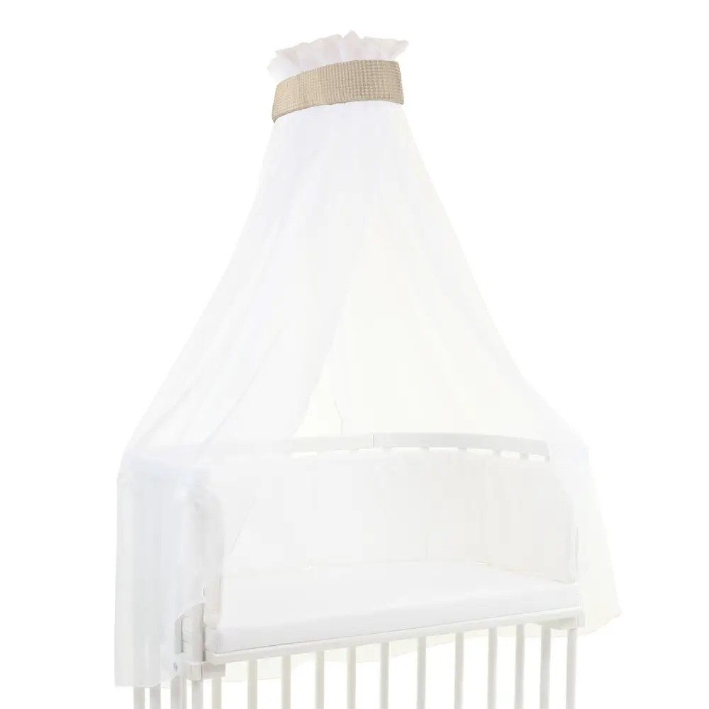 babybay Betthimmel babybay Himmel Waffelpiqué mit Band passend für alle Modelle bis 96 cm