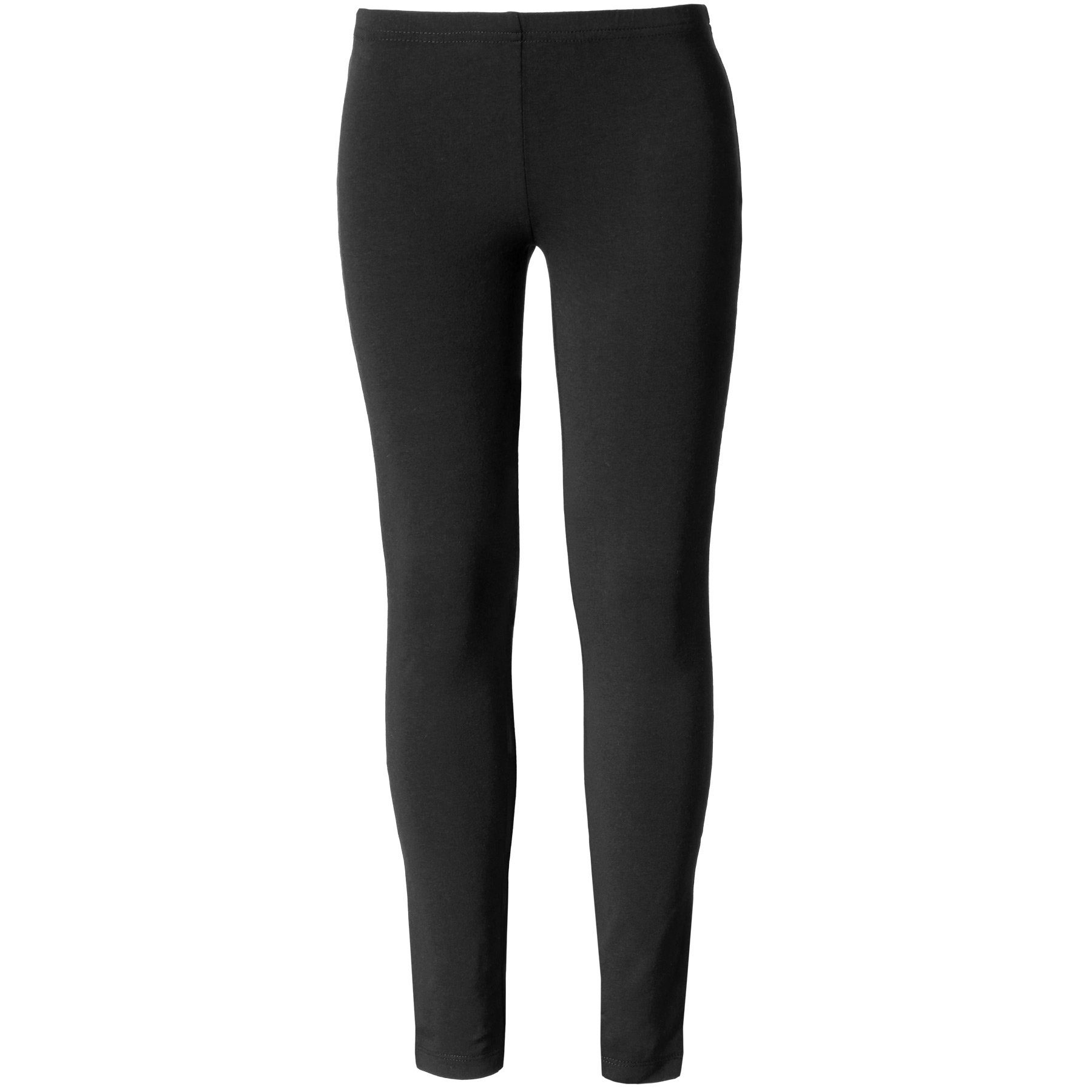 dressforfun Leggings Enghose, Für viele Outfits & Auftritte, Einfarbige Leggings für (Stretchhose, Konfektionsgröße 140 (10-12 Jahre) in schwarz) Dehnbares und strapazierfähiges Material, Elastischer Gummibund