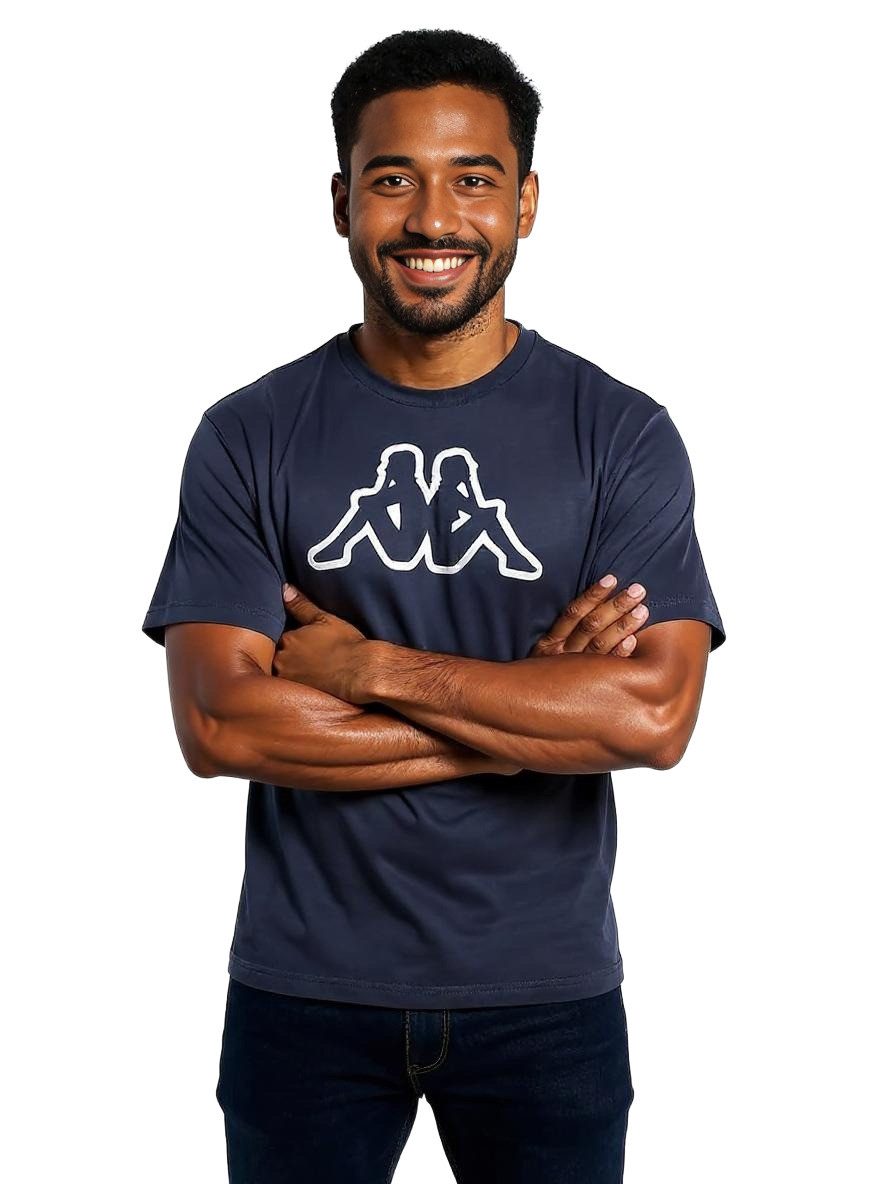 Kappa Print-Shirt Kappa T-Shirt Logo Cromen günstig online kaufen