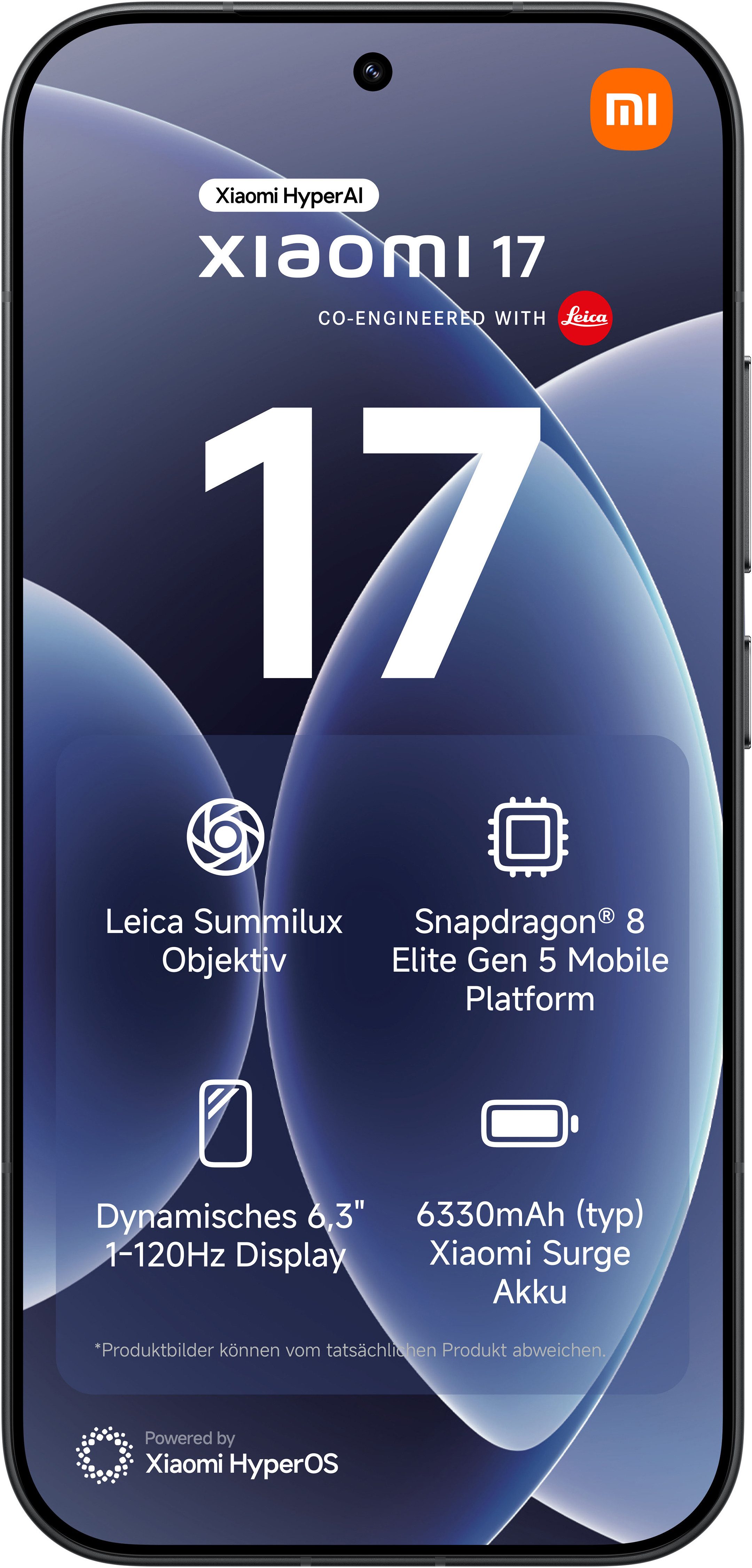 Xiaomi 17 12+512 GB Smartphone (16 cm/6,3 Zoll, 512 GB Speicherplatz, 50 MP Kamera)