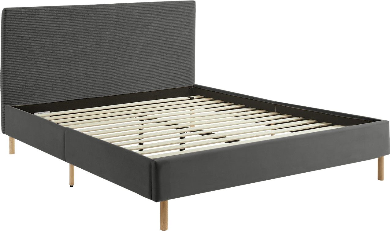 Home affaire Polsterbett Armandine inkl. Lattenrost, Kopfteil mit Cordbezug, erhältlich in den Breiten 140cm & 180cm – Bild 2 von 5