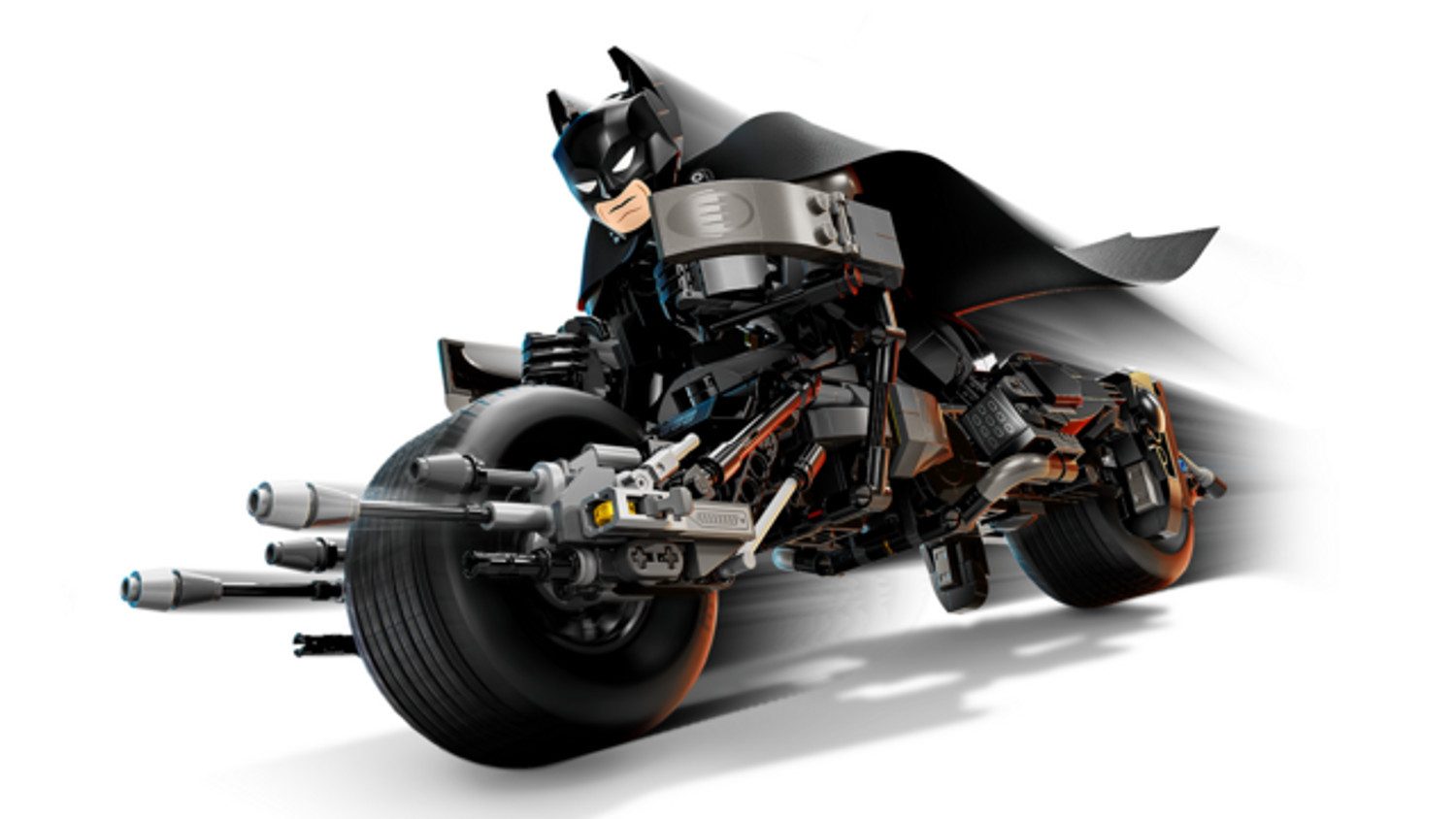 LEGO® DC Batman Baufigur mit dem Batpod Konstruktionsspielsteine, (Batman Baufigur mit dem Batpod, Klemmbausteine), Made in Europe