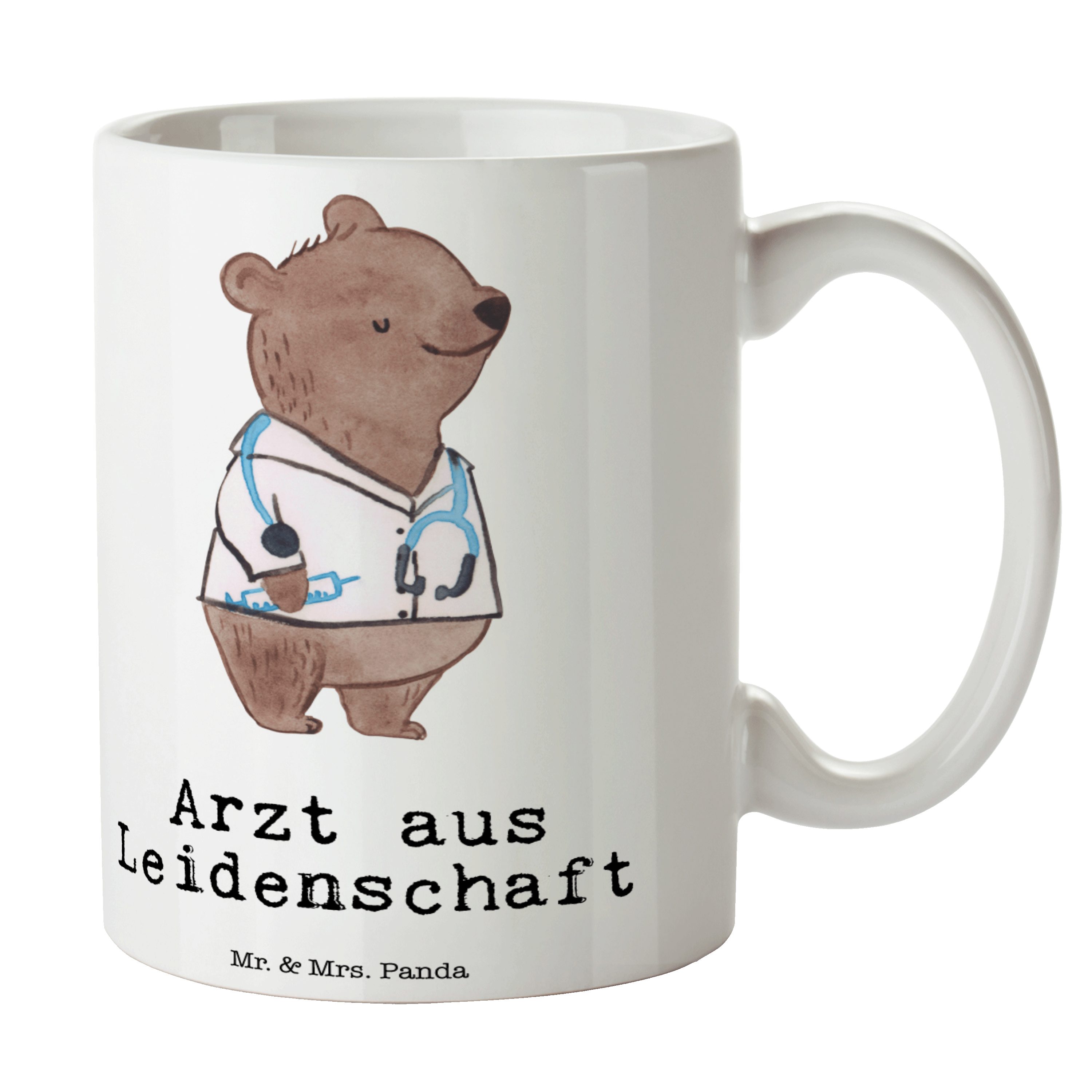 Arztpraxis, krank, Geschenk, Medizinst, Mrs. Arzt aus Panda Weiß Keramik & Tasse - - Mr. Leidenschaft