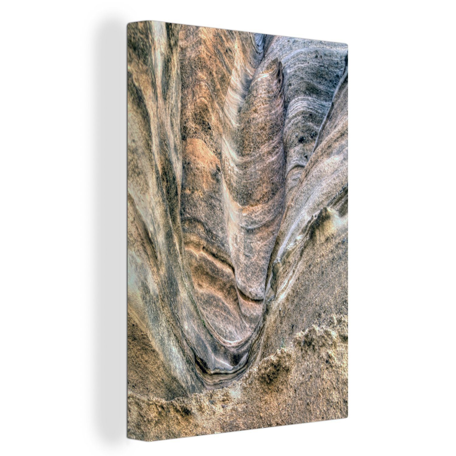 OneMillionCanvasses® Leinwandbild Schönes bespannt Leinwandbild Felsen der Zackenaufhänger, im cm 20x30 (1 St), Gemälde, Santa National fertig Fe Park, Muster inkl