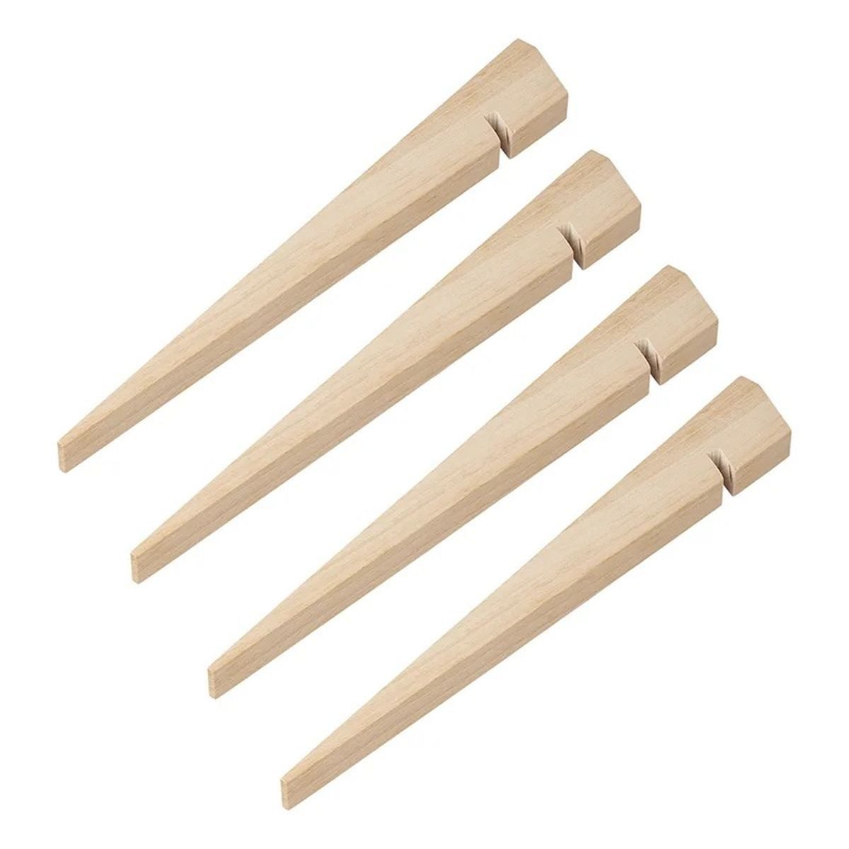 Moritz Zelthering Erdnagel Holz 30 cm 4er-Set für Sandboden Zelt Vorzelt Strand Camping