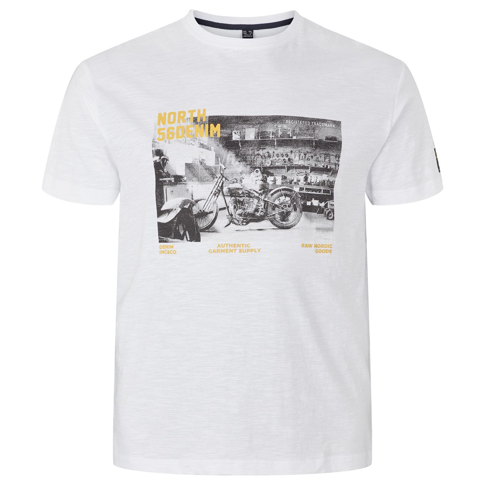 north 56 4 V-Shirt North56Denim Übergröße günstig online kaufen