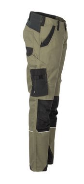 Planam Arbeitshose Damen Bundhose Norit oliv/schwarz Größe 54 (1-tlg)