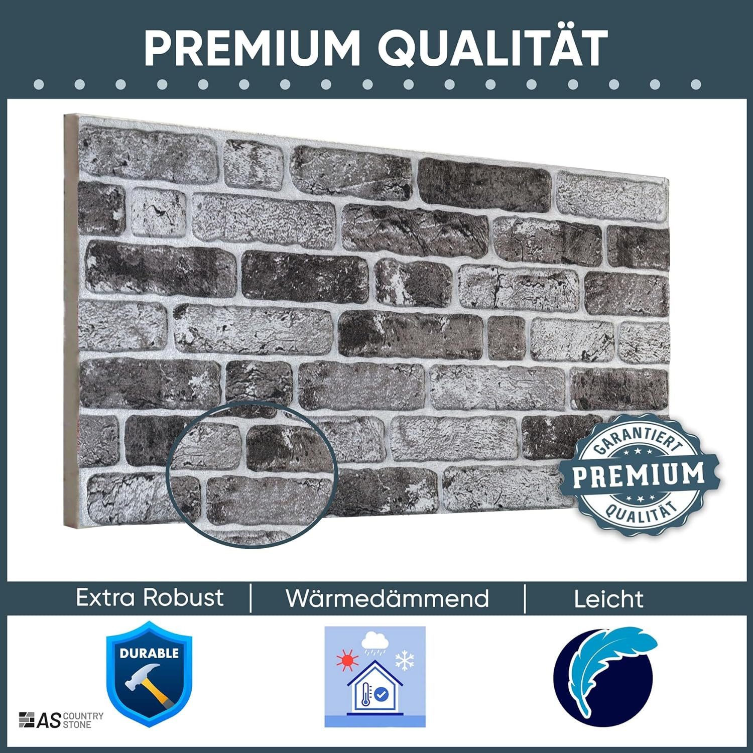 ASCountrystone Wandpaneel Backsteinoptik, BxL: 50,00x100,00 cm, günstig online kaufen