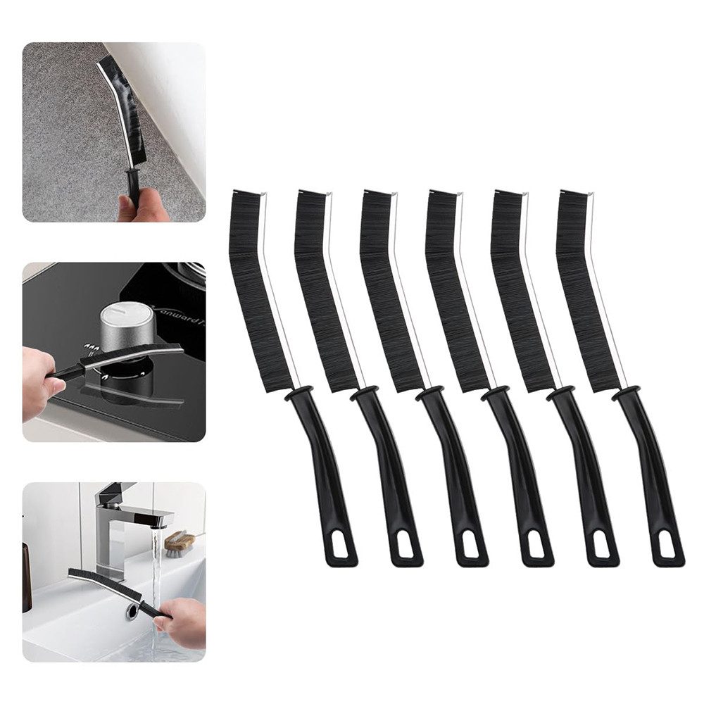 FOUORTUNATE-BEE Reinigungsbürsten-Set 6 Stück Hartborsten Eckenreinigungsbürste, Fugenbürste, Spaltreinigungsbürste, Fugenreinigungsbürste, Fugenbürste Bad, (6-tlg), Reinigungsbürste für Fliesenböden Küche Badezimmer