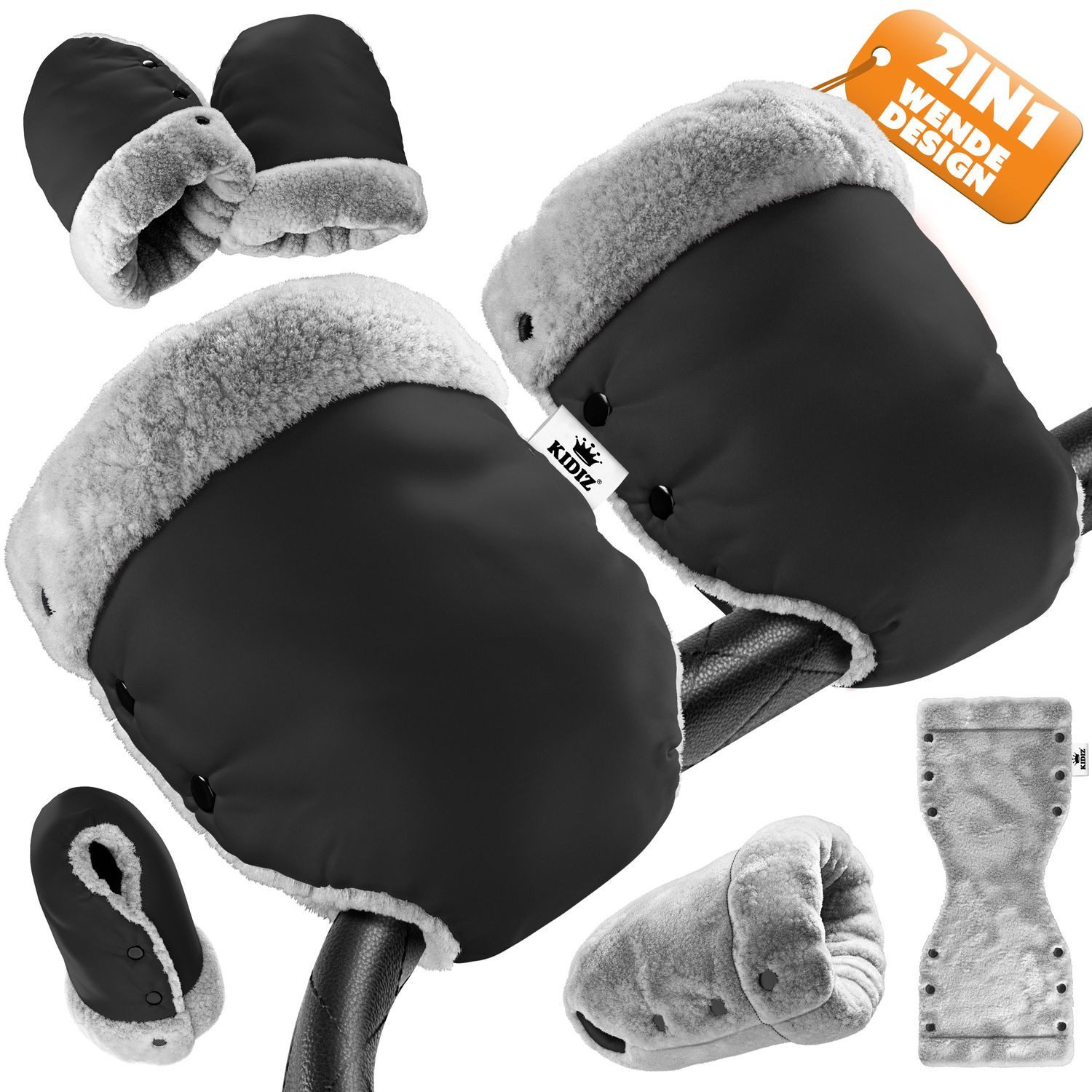 KIDIZ Kinderwagen-Handwärmer, Handwärmer Kinderwagen Handschuhe Handmuff Kinderwagenmuff