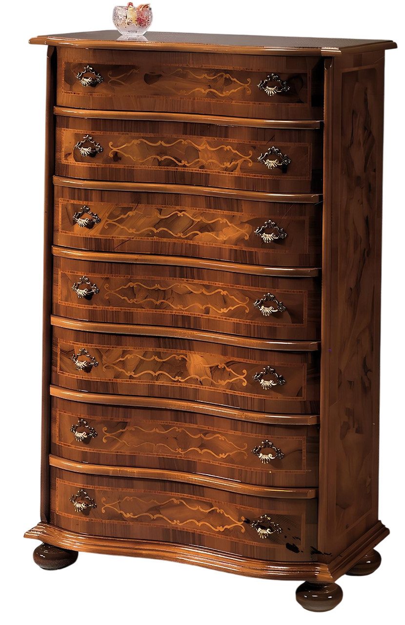 Xlmoebel Hochkommode Neue antik-barocke Holz-Kommode im italienischen Luxus-Stil. (1 St., Kommode), Hergestellt in Europa