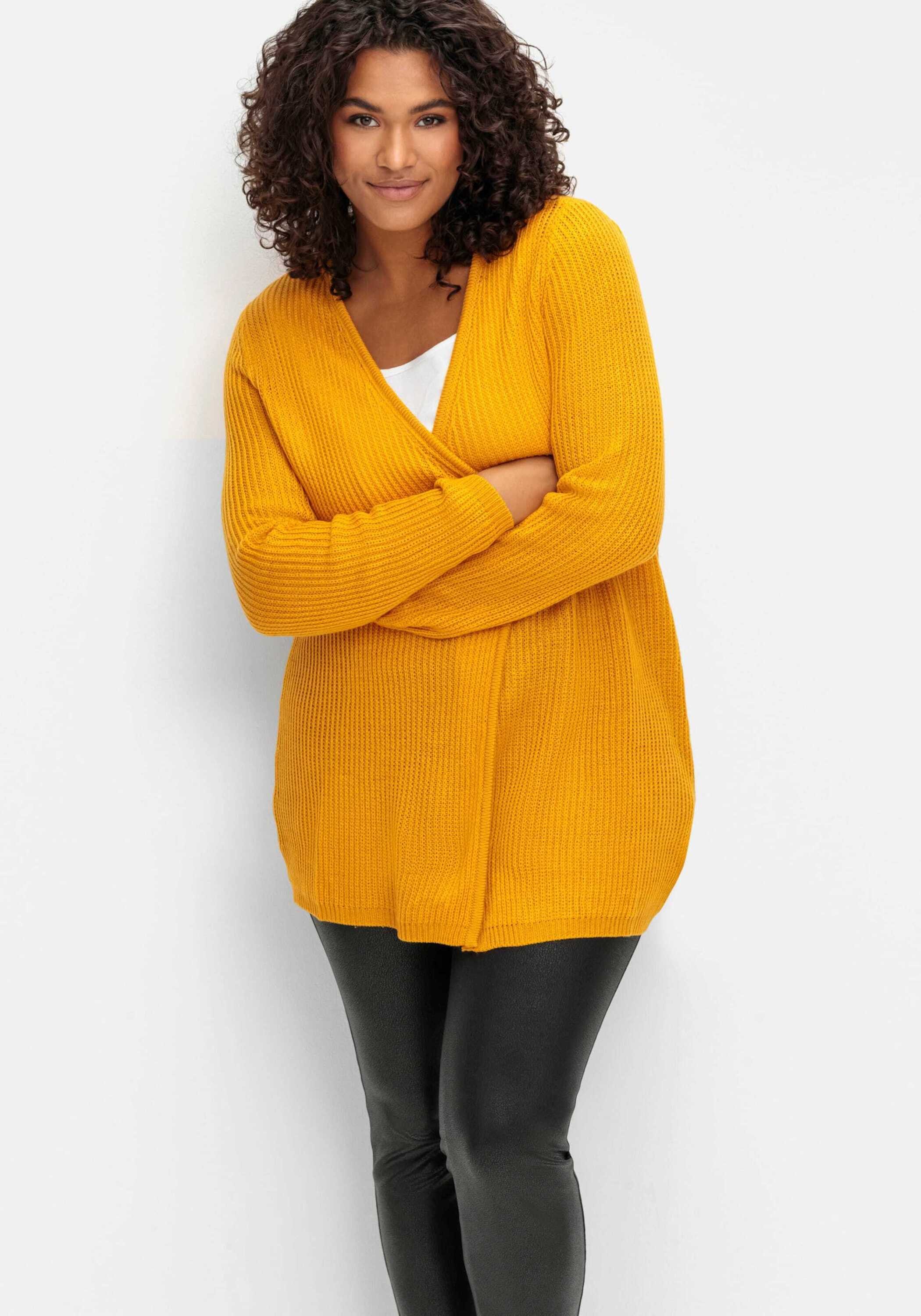 Sieh an! Strickjacke Long-Strickjacke Langarm Sonstiger Warencharakter