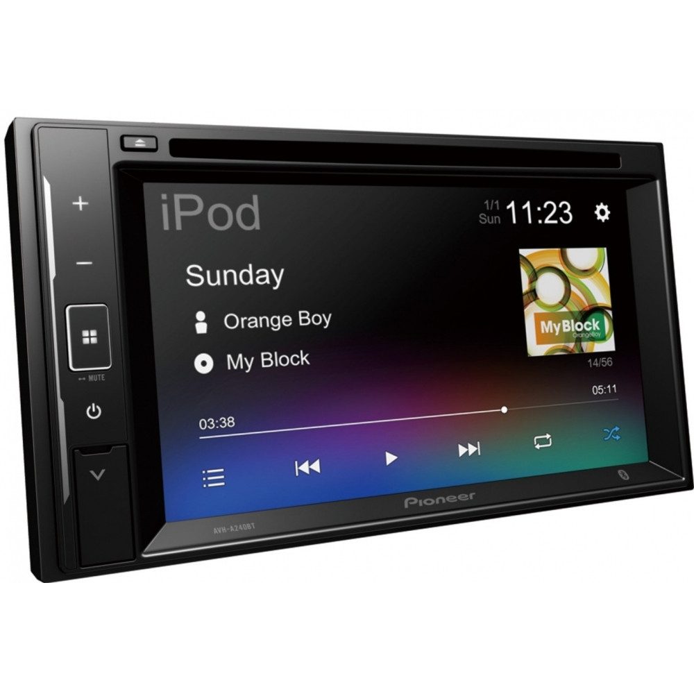 Pioneer Pioneer AVH-A240BT 6,2 DD-Mediacenter Auto Multimedia Smart-Home-Station, AUX Eingang