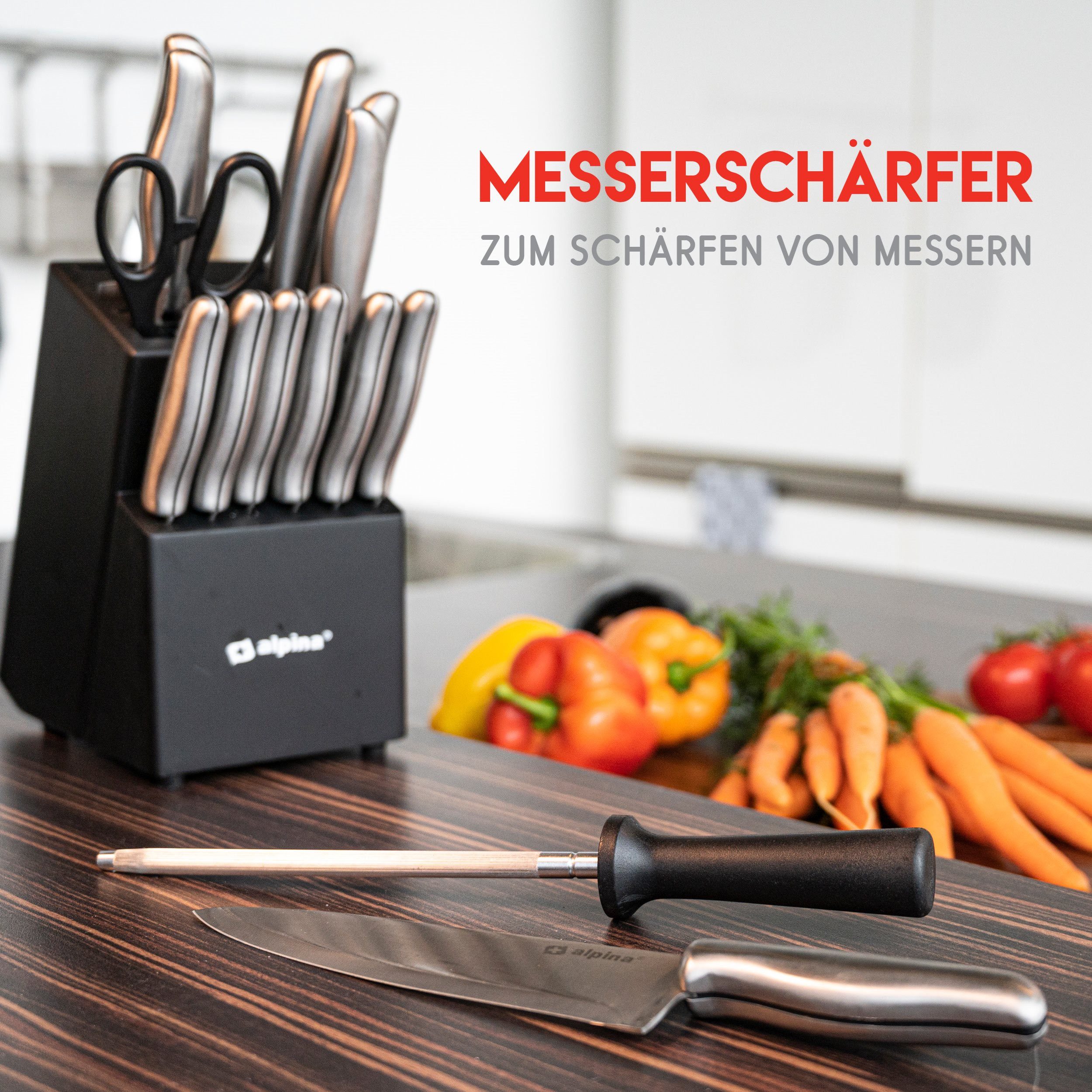 Alpina Messer-Set alpina Messerblock 15Teilig