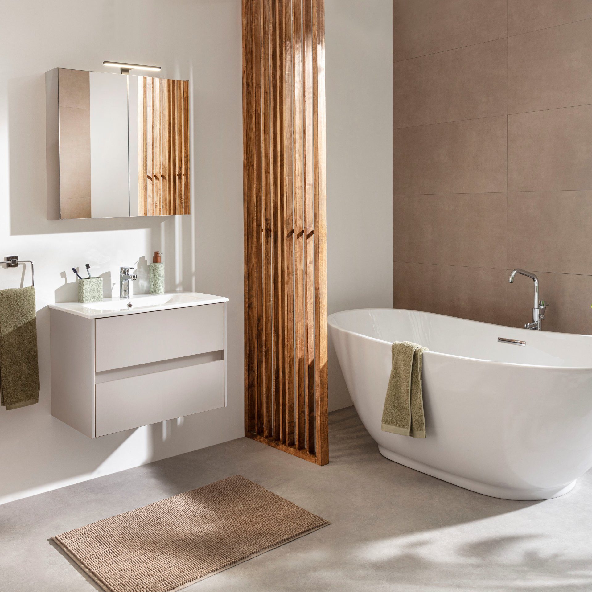 FACKELMANN Badmöbel-Set Badmöbel-Set, Waschtisch-Kombination, Badezimmer-Komplettset