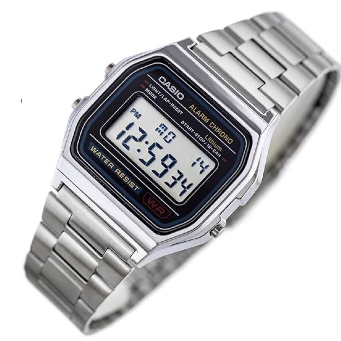 CASIO Uhrenarmband Casio Armbanduhr Vintage Stainless Steel Digital Watch A günstig online kaufen
